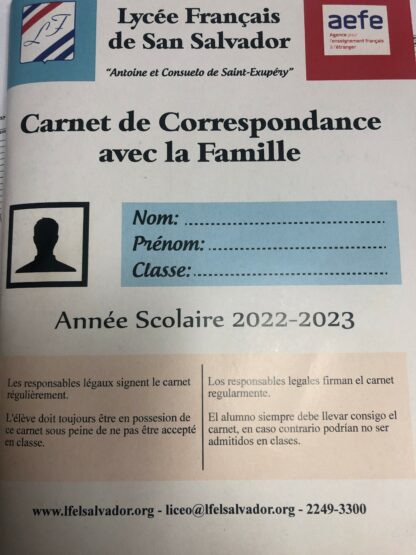 Carnet de correspondencia secundaria