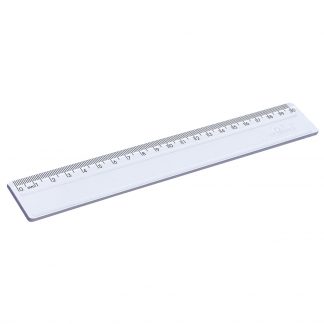 REGLA DE 20 CMS. PLÁSTICA RÍGIDO TRANSPARENTE