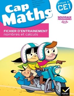 CAP MATH CE1 ED 2016 ISBN 327-7-450-21008-3 + FICHER D'ENTRAINEMENT + CAHIER DE GÉOMÉTRIE + DISCO MATHS